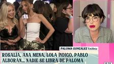 Paloma González analiza los vestidos de Rosalía, Ana Mena y Lola Índigo en los Billboard: "Estoy hasta el kiwi de verles las bragas"