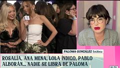 Paloma González analiza los vestidos de Rosalía, Ana Mena y Lola Índigo en los Billboard: "Estoy hasta el kiwi de verles las bragas"