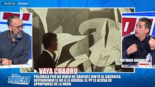Polémica por un vídeo de Sánchez junto al Guernica defendiendo el no a la guerra: esto opina el plató de 'TEM'