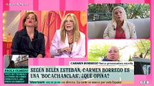 Carmen Borrego frena a Leticia Requejo por sus insinuaciones y termina discutiendo con Belén Ro: "No te voy a consentir lo que estás diciendo"