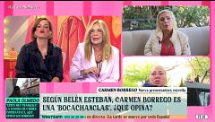 Carmen Borrego frena a Leticia Requejo por sus insinuaciones y termina discutiendo con Belén Ro: "No te voy a consentir lo que estás diciendo"