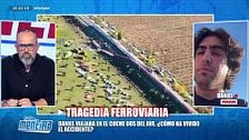 Daniel, pasajero del coche dos del AVE que ha colisionado en Urda: “Ha sido brutal las imágenes que hemos tenido que ver”