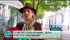 La infanta Elena, emocionada, manda un mensaje de apoyo a las víctimas: “Mi cariño para toda la gente que ha perdido a sus seres queridos”