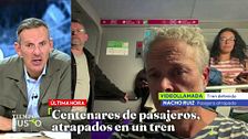 454 pasajeros, atrapados en un tren que iba de Murcia a Valladolid: ''Llevamos unas tres horas en un túnel''