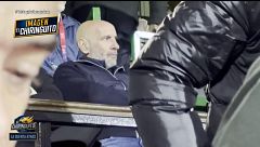 Las caras de Monchi viendo los goles del Sestao y justo antes de destituir a Manolo González