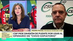 El portavoz del sindicato CSIF responde al respaldo del Gobierno a Puente tras la tragedia de Urda: "Es responsabilidad clara del ministro"