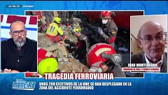 Juan Montenegro, fundador de la UME, habla de los 200 efectivos desplegados en la zona del accidente: "Es una cantidad más que suficiente"