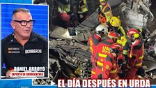Daniel Arroyo, instructor en operaciones de emergencias, da los detalles del procedimiento empleado en los rescates tras el accidente ferroviario