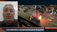 Juan Carlos Sáenz, portavoz del sindicato profesional de la Ertzaintza, tras los disturbios en Bilbao: "Estamos estudiando interponer una denuncia"