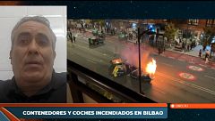 Juan Carlos Sáenz, portavoz del sindicato profesional de la Ertzaintza, tras los disturbios en Bilbao: "Estamos estudiando interponer una denuncia"
