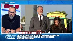 Las palabras del rey Felipe VI tras visitar a las víctimas del accidente ferroviario de Urda