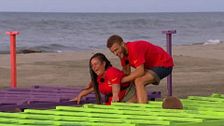 El divertido momento de Chiqui y Arkano tras la caída de la concursante en la prueba de recompensa de 'SV All Stars'