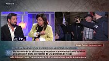 El rifirrafe entre Fernando Carrera y Ana Vázquez por el desalojo a los policías encerrados: "Tú te has metido en el jardín de los porrazos"