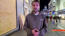 Los comercios de Madrid se blindan ante el temor a los posibles disturbios: "La imagen es desoladora”