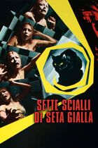 7 scialli di seta gialla