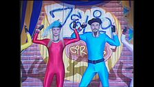 Le tutine ballano con Michelle Hunziker a Zelig Circus 2003