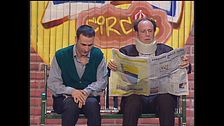 La panchina di Ale e Franz a Zelig Circus 2003