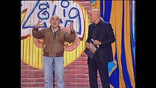 L'assessore Palmiro Cangini e le energie alternative a Zelig Circus 2003