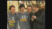 Ghione e il tifoso della Lazio