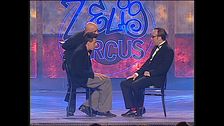 L'assessore Cangini si confronta con Antonio Cornacchione a Zelig Circus 2005