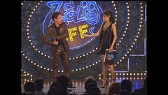 Giorgia Surina in versione mago con Raul Cremona a Zelig Off 2005