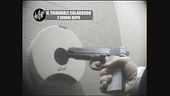 GOLIA: All'interno di un tribunale con una pistola