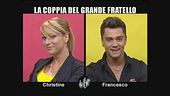 INTERVISTA DOPPIA: Christine e Francesco del GF