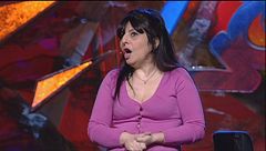 Anna Maria Barbera e l'umore dopo le feste di Natale ad ArciZelig 2009