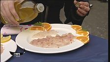 Pesce crudo ed olio