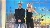 Entrata in studio di Ezio e Michelle