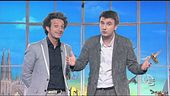 Entrata in studio di Ficarra e Picone