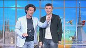 Entrata in studio di Ficarra e Picone