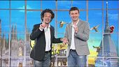 Entrata in studio di Ficarra e Picone
