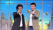 Entrata in studio di Ficarra e Picone