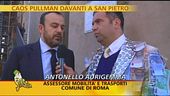 Caos pullman a San Pietro
