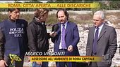 Discarica abusiva nel centro di Roma