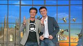 Ingresso in studio di Ficarra e Picone