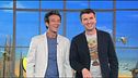 Ingresso in studio di Ficarra e Picone
