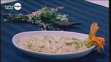 Risottino agli asparagi e fiori di zucca