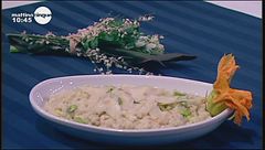 Risottino agli asparagi e fiori di zucca