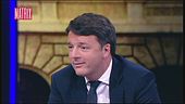 Matteo Renzi parla a Matrix