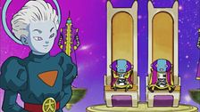 Basil, il campione di calci del nono universo vs Majin Bu del settimo universo!