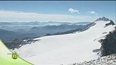 In slitta sul ghiacciaio