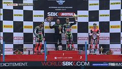 Gara 1, il podio di Assen