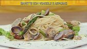 Bavette con vongole e asparagi