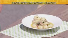 Gnocchi ripieni con zucchine e guanciale
