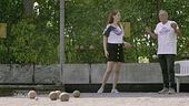 Una partita a bocce molto interessante