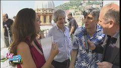 Sul set di "Caccia al tesoro"