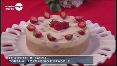 Torta al formaggio e fragole