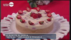 Torta al formaggio e fragole